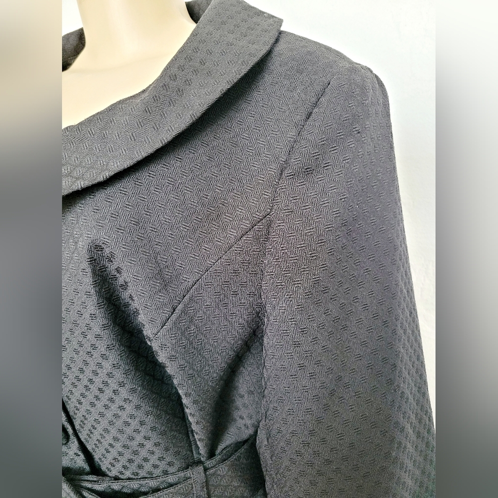 Georgio Sant'Angelo Women Business/Office/Carrer Blazer Jacket Textured Black 18 - Picture 13 of 16